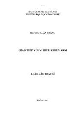 Luận án Giao tiếp với vi điều khiển ARM