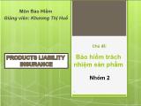 Đề tài Bảo hiểm trách nhiệm sản phẩm