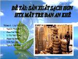 Đề tài Sản xuất sạch hơn hợp tác xã mây tre đan An Khê