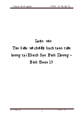 Luận văn Tìm hiểu về chế độ hạch toán tiền lương tại Khách Sạn Bình Dương – Binh Đoàn 15
