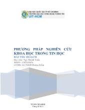 Bài thu hoạch Phương pháp nghiên cứu khoa học trong tin học