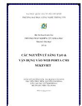 Các nguyên lý sáng tạo và vận dụng vào web porta cms nukeviet