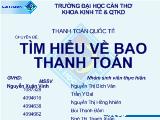 Chuyên đề Tìm hiểu về bao thanh toán