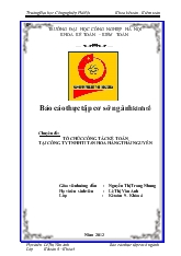 Chuyên đề Tổ chức công tác kế toán tại công ty TNHH titan hoa hằng Thái Nguyên