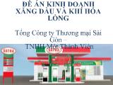 Đề án Kinh doanh xăng dầu và khí hóa lỏng