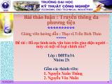 Đề tài Bố cục hình ảnh, văn bản trên giao diện người – Máy có một số loại chính nào