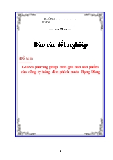 Đề tài Giá và phương pháp tính giá bán sản phẩm của công ty bóng đèn phích nước Rạng Đông