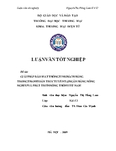 Đề tài Giải pháp bảo mật thông tin khách hàng trong thanh toán trực tuyến tại ngân hàng nông nghiệp và phát triển nông thôn Việt Nam