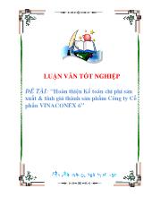 Đề tài Hoàn thiện Kết oán chi phí sản xuất & tính giá thành sản phẩm Công ty Cổ phần VINACONEX 6