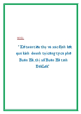 Đề tài Kế toán tiêu thụ và xác định kết quả kinh doanh tại công ty cà phê Buôn Hồ, thị xã Buôn Hồ tỉnh ĐăkLăk