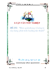 Đề tài Khái quát chung về công ty xây dựng phát triển hạ tầng Tân Thành