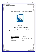 Đề tài Lợi nhuận, doanh lợi, mối quan hệ giữa doanh lợi và rủi ro