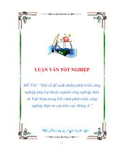 Đề tài Một số đề xuất nhằm phát triển công nghiệp phụ trợ thuộc ngành công nghiệp điện tử Việt Nam trong bối cảnh phát triển công nghiệp điện tử của khu vực Đông Á