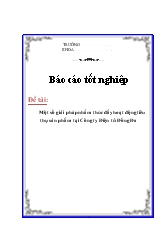 Đề tài Một số giải pháp nhằm thúc đẩy hoạt động tiêu thụ sản phẩm tại Công ty Điện tử Đống Đa
