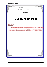 Đề tài Những biện pháp cơ bản góp phần duy trì và mở rộng thị trường tiêu thụ sản phẩm ở Công ty TNHH TESEC