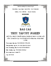 Đề tài Phát triển hoạt động cho vay mua ô tô cá nhân tại ngân hàng vpbank - Phòng giao dịch Phú Lâm