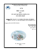 Đề tài Thực trạng và giải pháp ứng dụng hệ thống thông tin tại các doanh nghiệp Việt Nam hiện nay