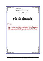 Đề tài Thực trạng và những giải pháp chủ yếu nhằm đẩy mạnh xuất khẩu gia vị của của Việt Nam