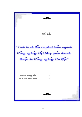 Đề tài Tình hình đầu tư phát triển ngành Công nghiệp Dệt May quốc doanh thuộc Sở Công nghiệp Hà Nội