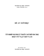 Đề tài Tình hình phát triển mô hình chợ điện tử tại Việt Nam