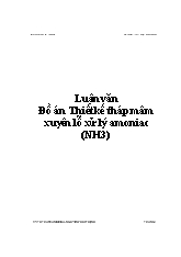 Đồ án Thiết kế tháp mâm xuyên lỗ xử lý amoniac (NH3)