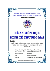 Giải pháp đẩy mạnh hoạt động xuất khẩu thủy sản của công ty cổ phần Hải Việt (havico)