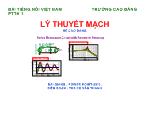 Giáo án lý thuyết mạch điện