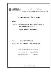 Hoàn thiện quy trình đón tiếp và phục vụ khách của bộ phận lễ tân (khách sạn continental)
