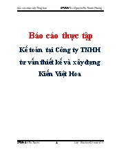 Kế toán tại Công ty TNHH tư vấn thiết kế và xây dựng Kiến Việt Hoa