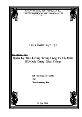 Kế toán tiền lương và các khoản trích theo lương” ở “Công ty cổ phần Vĩnh Hoà