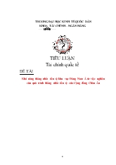 Khả năng thống nhất tiền tệ khu vực Đông Nam Á từ việc nghiên cứu quá trình thống nhất tiền tệ của Cộng đồng Châu Âu