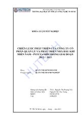 Khóa luận Chiến lược phát triển của công ty cổ phần quản lý và phát triển nhà dầu khí miền nam - Pvfcco - Sbd trong giai đoạn 2012 – 2015