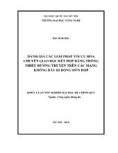 Khóa luận đánh giá các giải pháp tối ưu hóa chuyển giao dọc kết hợp băng thông nhiều đường truyền trên các mạng không dây di động hỗn hợp