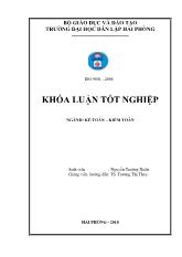 Khóa luận Hoàn thiện công tác kế toán tiền lương và các khoản trích theo lương tại công ty cổ phần cung ứng tàu biển Hải Phòng