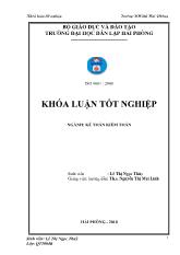 Khóa luận Hoàn thiện tổ chức công tác kế toán doanh thu, chi phí và xác định kết quả kinh doanh tạicông ty trách nhiệm hữu hạn ô tô Chiến Thắng
