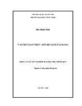 Luận văn Cải tiến giao thức aitf để giảm tải mạng