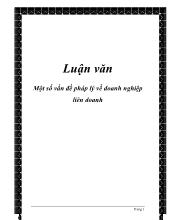 Luận văn Một số vấn đề pháp lý về doanh nghiệp liên doanh