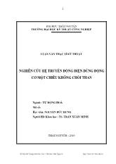 Luận văn Nghiên cứu hệ truyền động điện dùng động cơ một chiều không chổi than