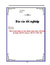 Một số giải pháp cơ bản nhằm từng bước triển khai áp dụng quản lý chất lượng toàn diện (TQM) tại công ty Dệt 19. 5 Hà Nội