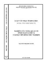 Nghiên cứu tổng quan về tính toán lưới và cài đặt mô hình thử nghiệm