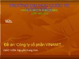 Nguyên lý marketing - Đề án Công ty cổ phần VINAMIT