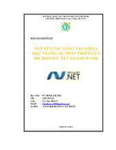 Nguyên tắc sáng tạo khoa học trong sự phát triển của microsoft .net framework