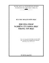 Phương pháp nghiên cứu khoa học trong tin học