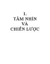 Tầm nhìn và chiến lược