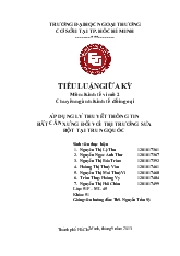 Tiểu luận Áp dụng lý thuyết thông tin bất cân xứng đối với thị trường sữa bột tại trung quốc