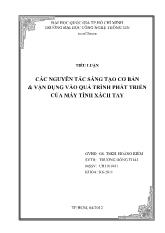Tiểu luận Các nguyên tắc sáng tạo cơ bản và vận dụng vào quá trình phát triển của máy tính xách tay