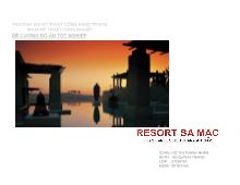 Tình hình hoạt động tại Resort sa mạc