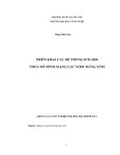 Triển khai các hệ thống d-Ward theo mô hình mạng các node hàng xóm