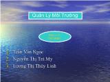 Quản lý môi trường