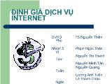 Các phương pháp định giá dịch vụ internet